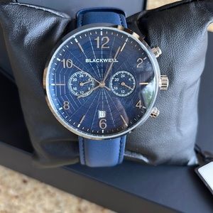 Blackwell navy blue mens watch